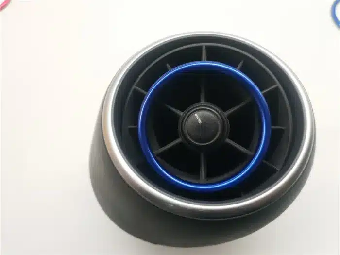 Accessoires de voiture 4 pièces/ensemble pour Audi A1 2010 – 2017, autocollant de sortie d'air en alliage d'aluminium/panneau de bord, anneau de décoration de sortie d'air 19