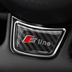 Autocollant volant S-line carbone Audi A1